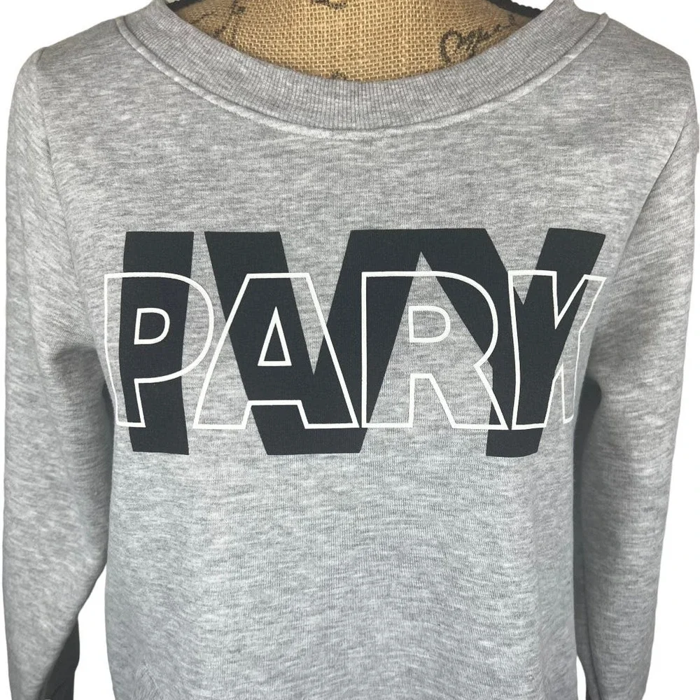 Ivy Park Oversized Long Sweatshirt Tunic Mini Dress XS - Picture 4 of 7